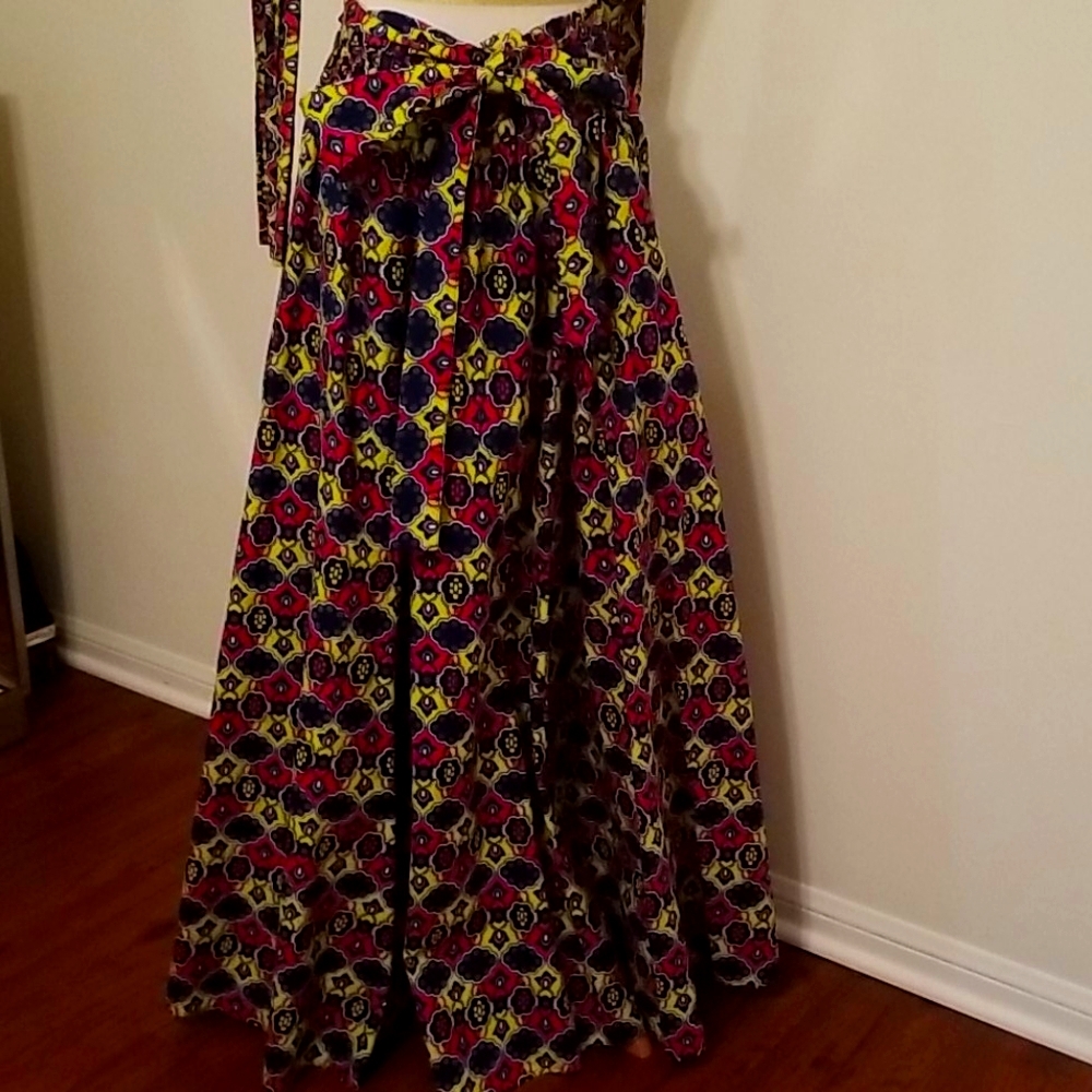African print skirt!